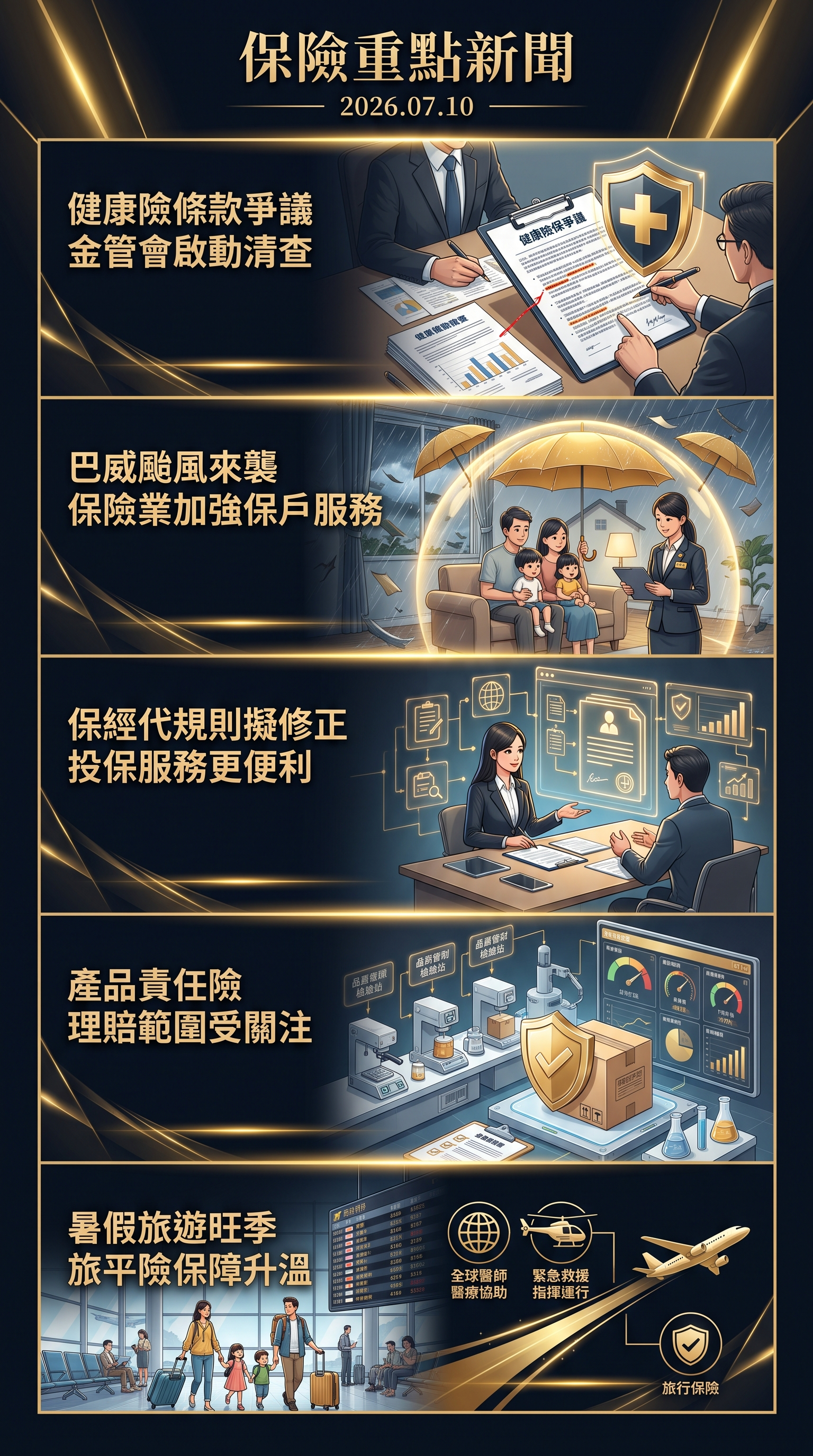 保險新聞漫畫分鏡